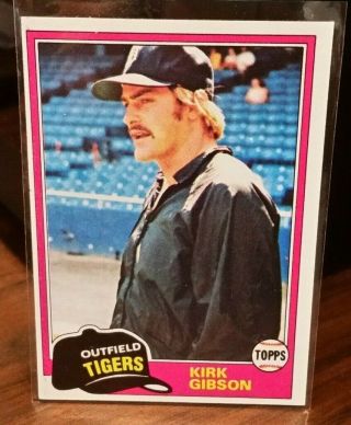 1981 Topps 315 Kirk Gibson Rookie Card Rc Detroit Tigers