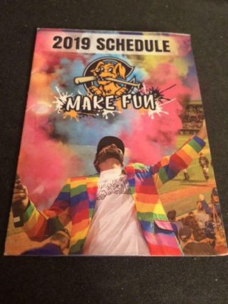 2019 Charleston River Dogs Baseball Pocket Schedule Yankees Afiliate