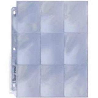 9 Pocket 25 Ultra Pro Storage Pages Uv Protection Baseball Card Holder Collector