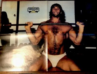 Vintage Kerry Von Erich & Tommy Rich Wrestling Poster Photo Wwf Wwe Hof