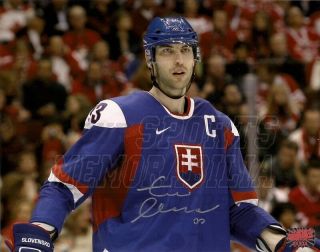 Zdeno Chara Boston Bruins Signed Autographed Slovakia Olympic Captain 8x10 B