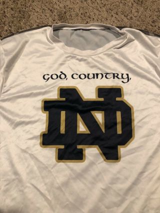 Under Armour Notre Dame Fighting Irish 2xl Baseball Tee Tshirt Womens