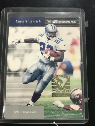 Emmitt Smith 1999 Donruss 31 2000 Gold Stamped Anaheim Sports Card Exclusive