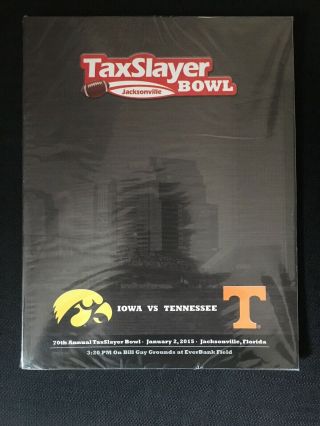 Iowa Hawkeyes Football 2015 Taxslayer Bowl Program