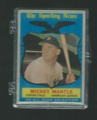 Mickey Mantle Topps 1959 All Star 564 Psa Nm 7