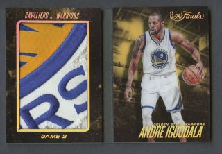 2015 - 16 Preferred The Finals Booklet Andre Iguodala Warriors Logo Patch 10/23
