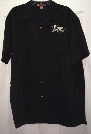 Very Rare Orleans Saints Football Hall Of Fame Button Down Shirt Size Xl