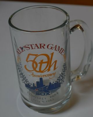 1983 Mlb All - Star Game Glass Chicago White Sox Comiskey Park