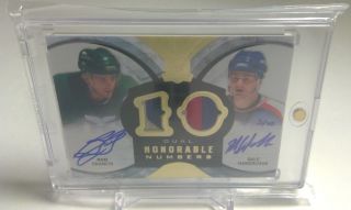 2012 - 13 Ud The Cup Dual Honorable Numbers Ron Francis & Dale Hawerchuk Autograph