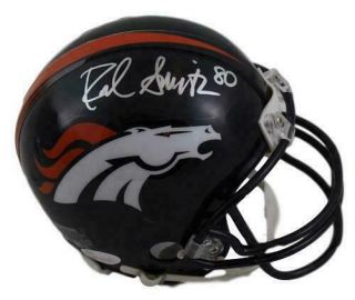 Rod Smith Autographed/signed Denver Broncos Current Mini Helmet 21067 Jsa