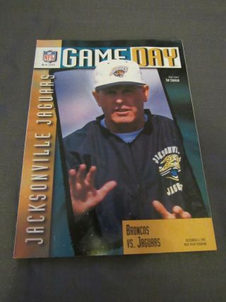 1995 Denver Broncos Vs.  Jacksonville Jaguars Program Read Listing