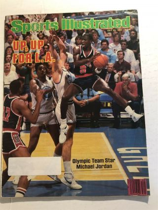 1984 Sports Illustrated Team Usa Olympics Michael Jordan Bulls Unc Los Angeles