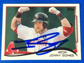 2014 Topps Jonny Gomes Signed Card Autograph