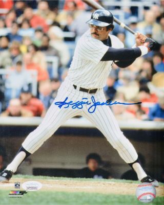 York Yankees Reggie Jackson Signed 8x10 Photo (jsa Cert)