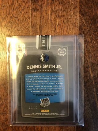 2017 - 18 Donruss Optic Basketball Autograph Dennis Smith Jr.  Limited 06/ 25 6