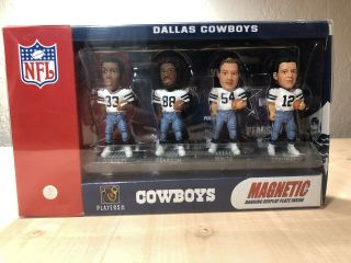 Forever Collectibles Nfl Dallas Cowboys Magnetic Mini Bobs Bobble Heads Set