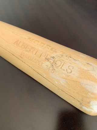Albert Pujols Cardinals Game Issued X Bat Maple