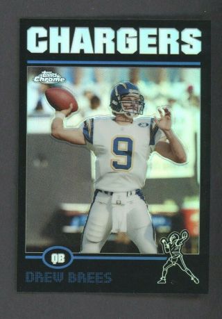 2004 Topps Chrome Black Refractor Drew Brees San Diego Chargers 52/100