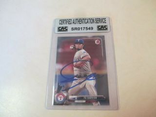 2017 Topps Yu Darvish Signed Autographed Texas Rangers Card Cas