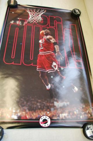 1993 Nike Ink " Jor Dunk " Michael Jordan Chicago Bulls Nba Poster 5348