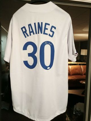 Tim Raines Signed Montreal Expos Jersey Jsa