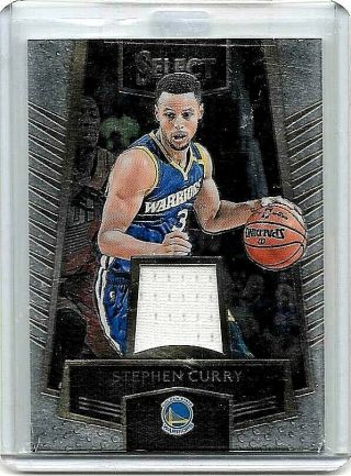 Stephen Curry 2016 - 17 Panini Select Game Jersey
