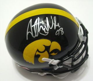 Anthony Nelson Signed/autographed Iowa Hawkeyes Schutt Mini Helmet W/coa