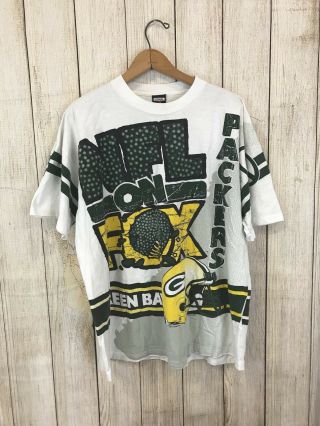 Vintage Nfl On Fox Green Bay Packers T Shirt Men 