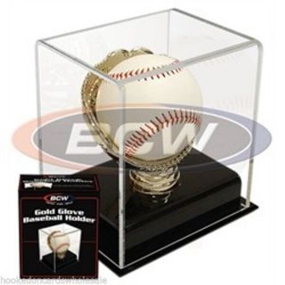 1 Bcw Brand Gold Glove Baseball Holder Display Case Uv Safe