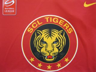SCL Tigers 2010/2011 Sz XL Nike Ice Hockey jersey shirt trikot SWISS Switzerland 2