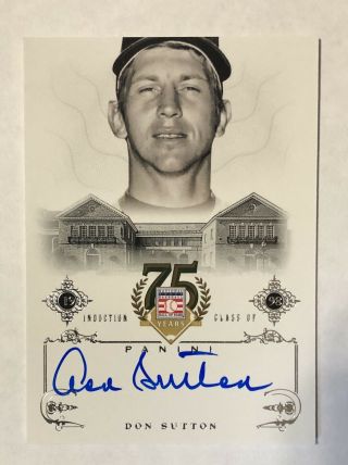 Don Sutton 2014 Panini Hall Of Fame Baseball Class Of 98 Auto Autograph Card 18