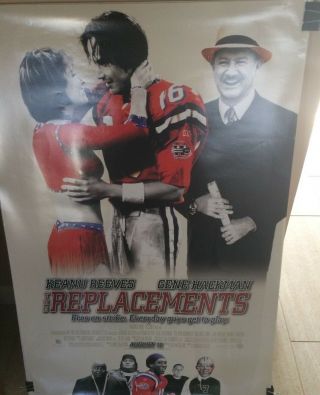 " The Replacements " 2000 Double - Sided 27 " X 40 " Movie Theater Poster
