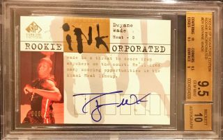 Dwyane Wade 2003 - 04 Sp Signature Inkorporated Rc Autograph Auto /100 Bgs 9.  5