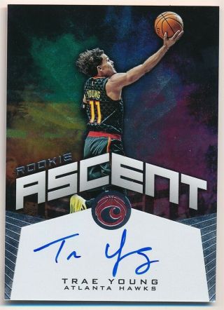 Trae Young 2018/19 Panini Ascension Rc Rookie Autograph Hawks Auto Sp /99 $175