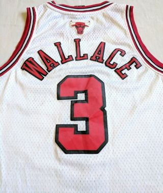 Ben Wallace 3 Chicago Bulls Adidas NBA Swingman Sewn Jersey SZ L,  2 - Cool 3