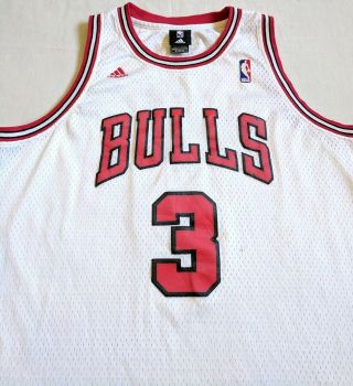 Ben Wallace 3 Chicago Bulls Adidas NBA Swingman Sewn Jersey SZ L,  2 - Cool 4