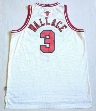 Ben Wallace 3 Chicago Bulls Adidas NBA Swingman Sewn Jersey SZ L,  2 - Cool 6