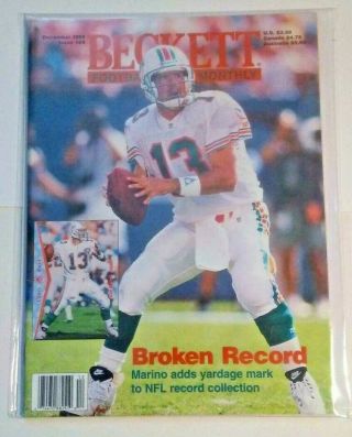 Beckett Football Card Monthly Dec 1995 Dan Marino - Broken Record Issue 69