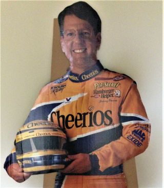 Johnny Benson NASCAR 70” Tall Life - Size Cheerios Cardboard Advertising Stand - Up 2