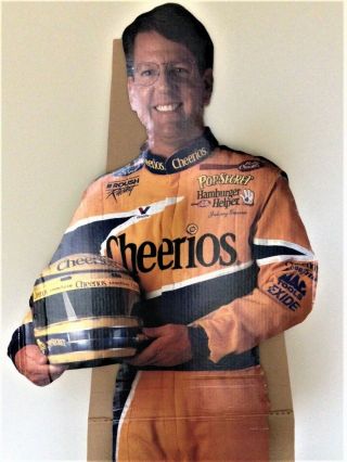 Johnny Benson NASCAR 70” Tall Life - Size Cheerios Cardboard Advertising Stand - Up 3