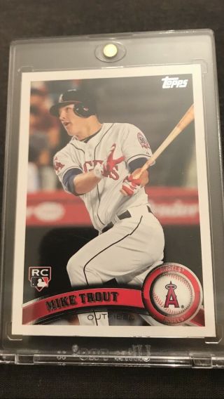 2011 Mike Trout Topps Update Rookie Rc Us175