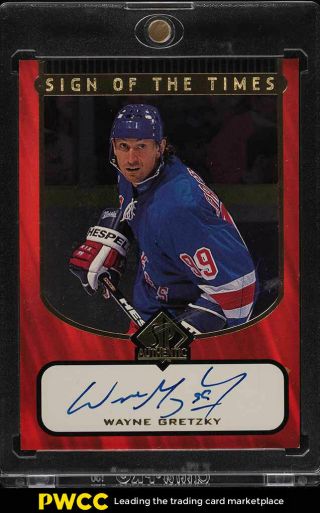 1998 Sp Authentic Sign Of The Times Wayne Gretzky Auto Wg (pwcc)