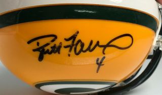 Brett Favre Signed Packers Mini Helmet Autographed AUTO JSA Sticker ONLY HOF 2
