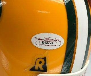 Brett Favre Signed Packers Mini Helmet Autographed AUTO JSA Sticker ONLY HOF 3