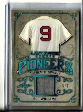 2019 Leaf Ultimate Sports Pioneers Game Swatch Ted Williams 5/5