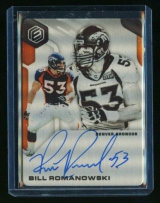 2019 Elements Bill Romanowski Auto Autograph 95/125 Denver Broncos