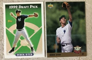 1993 Topps Derek Jeter Rookie,  Upper Deck Rc York Yankees And Desc