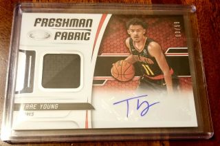 2018 Panini Certified Trae Young /99 Rpa Rookie Rc Auto 2 Color Patch Sick Roy?