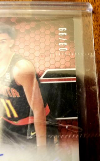 2018 Panini Certified TRAE YOUNG /99 RPA Rookie RC Auto 2 Color Patch SICK ROY? 5