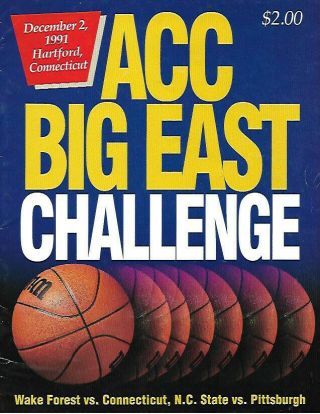 1991 Acc Big East Challenge Basketball Program